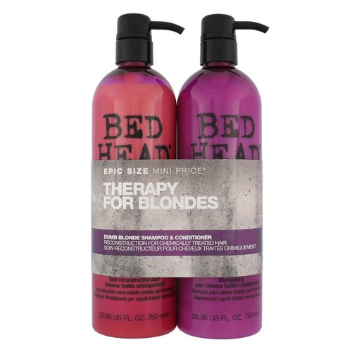 Tigi Bed Head Dumb Blonde Duo Kit - Kasetė pažeistiems šviesiems plaukams