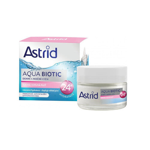 Astrid Aqua Biotic kremas (sausai ir jautriai odai) – dieninis ir naktinis kremas