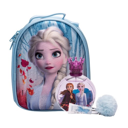 FRAGRANCES FOR CHILDREN Frozen II SET EDT 100 ml + lip gloss 6 ml + Elsa Kuprinė