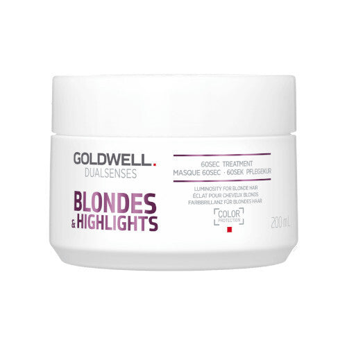 Goldwell Dualsenses Blondes & Highlights 60 Sec Treatment - Regenerating mask neutralizing yellow tones of hair 500ml
