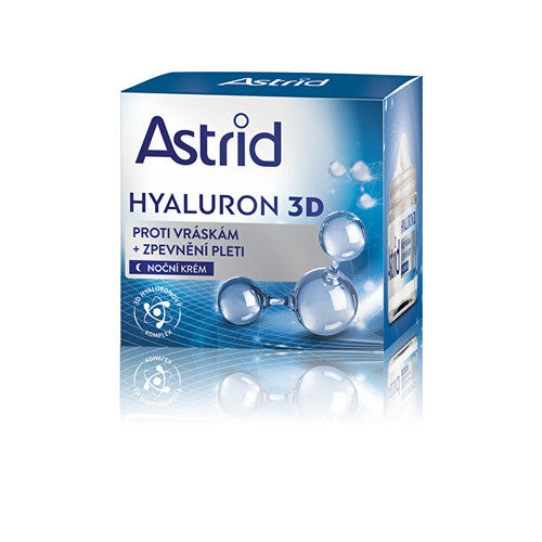 Astrid Hyaluron 3D – stangrinantis naktinis kremas nuo raukšlių