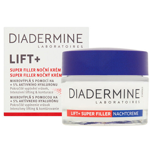Diadermine Lift+ Super Filler naktinis kremas – naktinis kremas raukšlėms užpildyti.