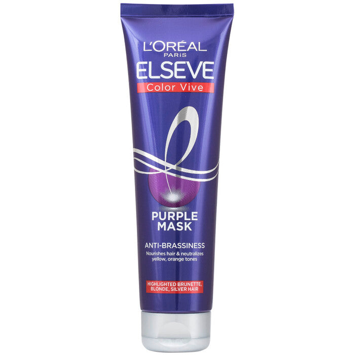 „L'Oréal Professionnel Elseve Color Vive Purple“ kaukė – maitinamoji kaukė šviesiems ir sruogelėmis ...