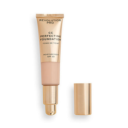 „Makeup Revolution PRO CC Perfecting Foundation SPF 30“ – daugiafunkcis makiažo pagrindas sausai ir mišriai odai, 26 ml
