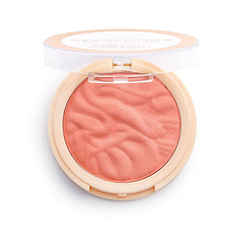 Makeup Revolution Reloaded Powder Blush - Long-lasting powder blush 7.5 g Rhubarb & Custard