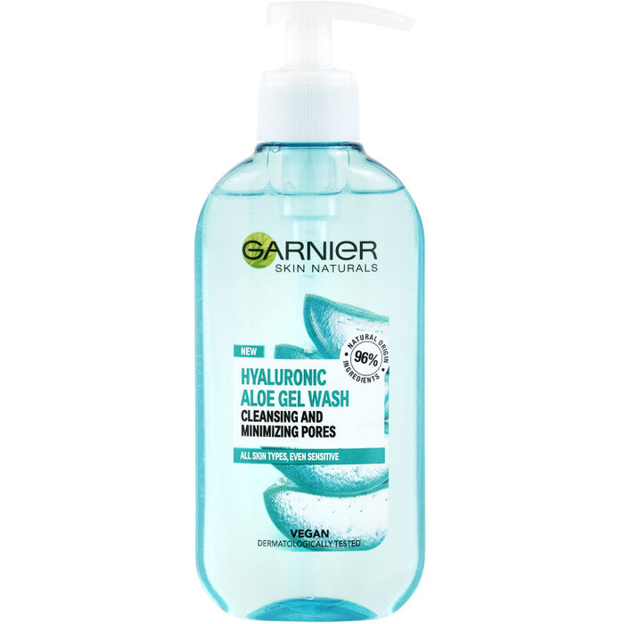 GARNIER Hyaluronic Aloe Gel Wash Cleansing and Minimizing Pore - Cleansing gel for all skin types 200ml