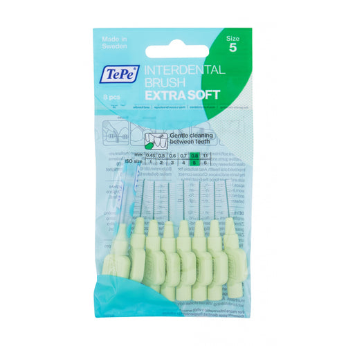 TePe Interdental Brush Extra Soft ( 0.8 mm 8 pcs ) - Very fine interdental brushes 8.0pcs