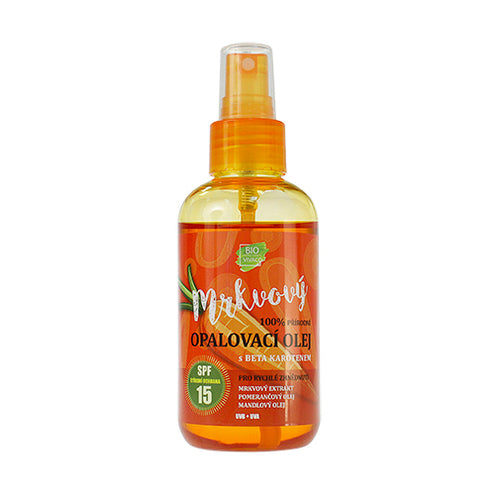 Vivaco 100% Natural suntan oil with carrot extract SPF 15 150ml