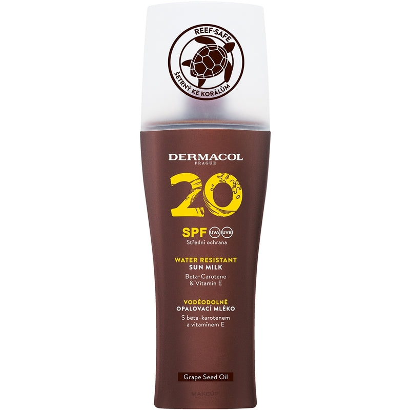Dermacol Sun vireniui atsparus pienelis purškiamas purškiklis SPF 20 - įdegio losjonas su purškikliu
