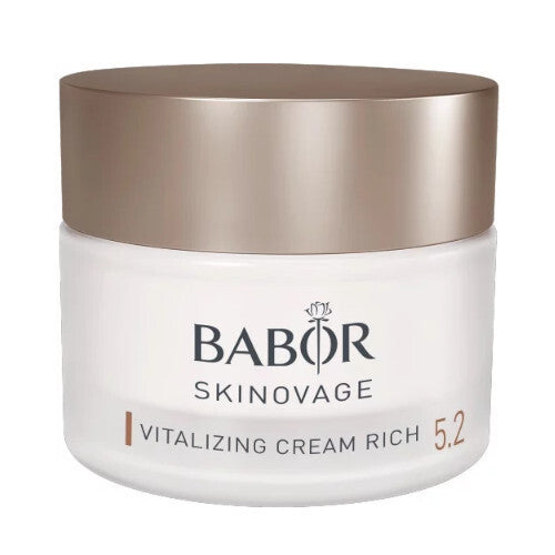 Babor „Skinovage Vitalizing Cream Rich“ – gyvybingumą suteikiantis kremas pavargusiai odai.