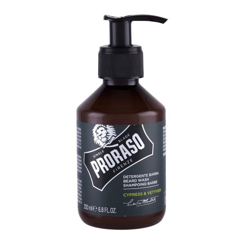 „Proraso Cypress & Vetiver Beard Wash“ – barzdos šampūnas su kipariso ir vetiverijos kvapu