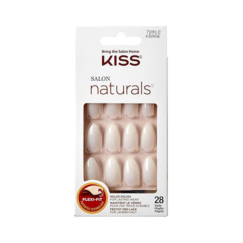 Kiss My Face 70910 Salon Naturals Nails (28 pcs) - Natural nails suitable for painting