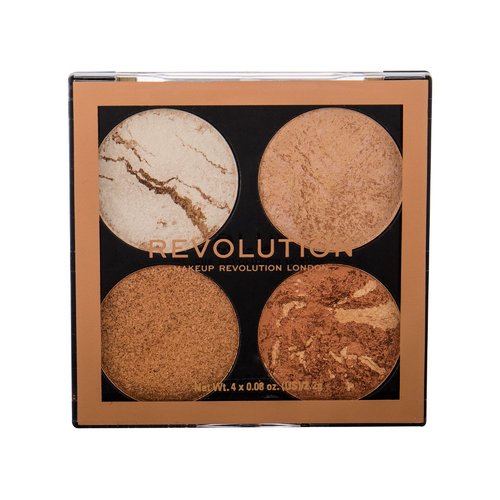 Makeup Revolution Cheek Kit Palette - Palette of brighteners and bronzers 8 g Take A Breather