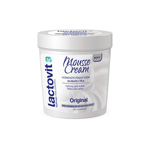 Lactovit Original Mousse Cream - Drėkinamasis putų kremas veidui ir kūnui