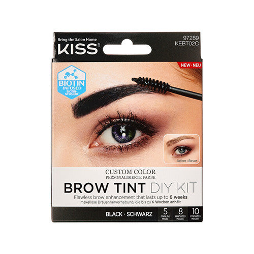 Kiss My Face Brow Tint Diy Kit - Eyebrow set 20 ml Black