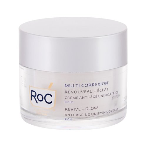 RoC Multi Correxion Revive + Glow Anti-Ageing Unifying Cream - Maitinamasis kremas nuo raukšlių
