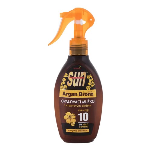 „Vivaco Sun Argan Bronz“ įdegio losjonas su SPF 10 – įdegio losjonas su argano aliejumi