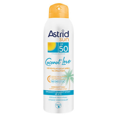 Astrid Coconut Love Spray OF 50 - Invisible dry sun spray 150ml