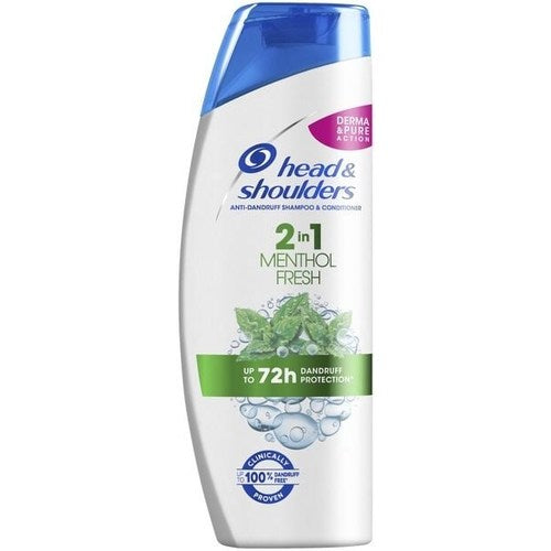 „Head & Shoulders Menthol Fresh“ šampūnas nuo pleiskanų – 2 viename šampūnas nuo pleiskanų