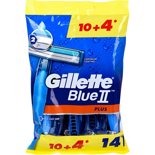 Gillette Blue2 Plus ( 10 + 4 pcs ) - Men's disposable razors