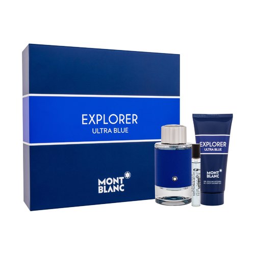 Mont Blanc Explorer Ultra Blue dovanų rinkinys EDP 100 ml, mini EDP 7.5 ml ir dušo gelis 100 ml