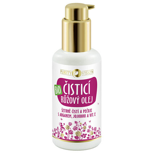 Purity Vision Bio Pink cleansing oil with argan, jojoba and vitamin E 100ml 