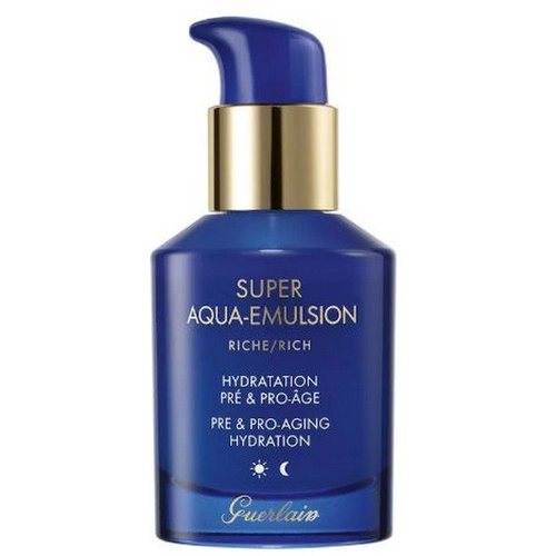 „Guerlain Super Aqua-Emulsion Riche“ prieš ir po senėjimo drėkinamoji priemonė