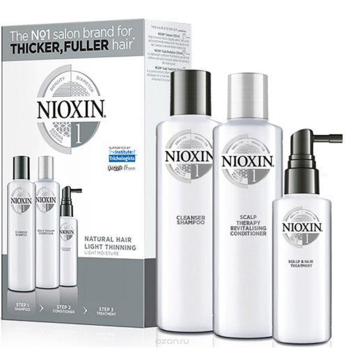  Nioxin System 1 Set (fine, slightly thinning natural hair) 