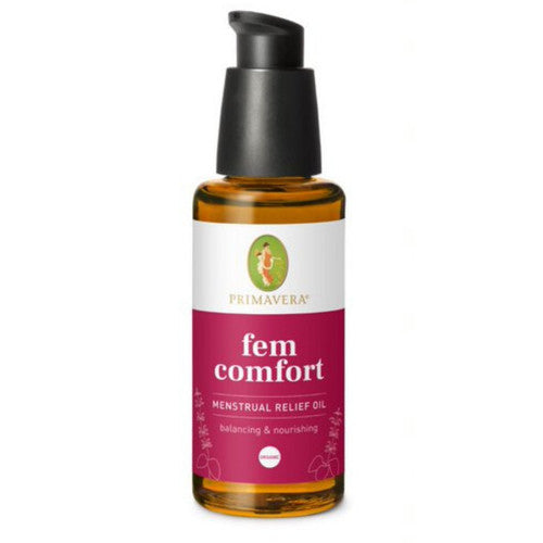 Primavera Fem Comfort Oil - Balancing massage oil for women during menstruation or hormonal fluctuations 50ml