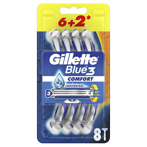 Gillette Blue3 Comfort ( 6 + 2 pcs )