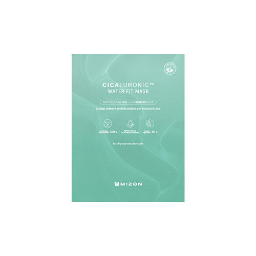 Mizon Cicaluronic Water Fit Mask - Hydrating face mask with hyaluronic acid 24.0g