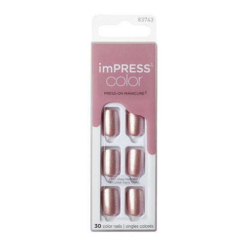 Kiss My Face ImPRESS Color Paralyzed Pink Nails 30 pcs