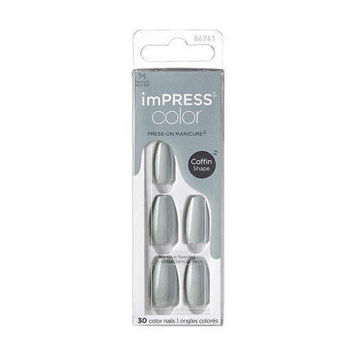 Kiss My Face imPRESS Color MC Going Green Nails - Self-adhesive nails (30 pcs)