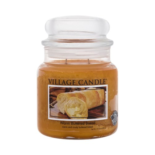 „Village Cirle“ šilta sviestu patepta duona (duona su sviestu) - kvapni žvakė stiklinėje