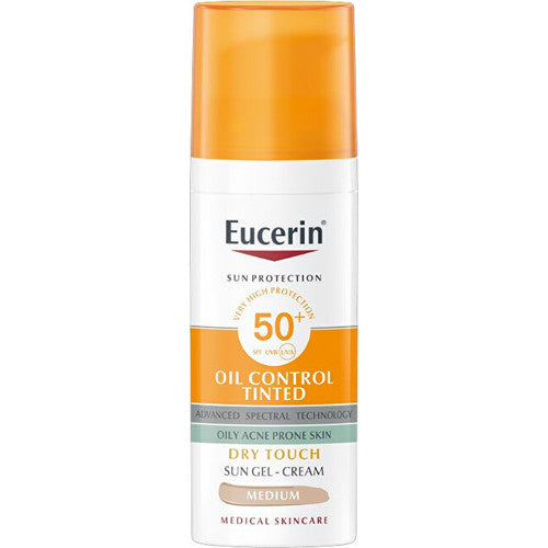 Eucerin Sun Oil Control Tinted Sun Gel-Cream SPF 50+ Medium