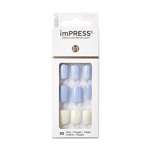 Kiss My Face imPRESS Nails Lavender Whisper 30 pcs