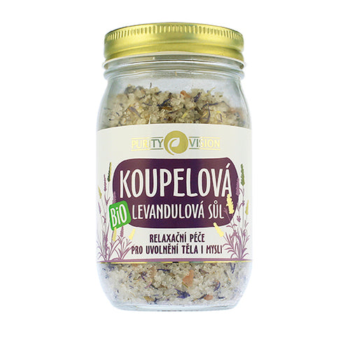 Purity Vision Organic Lavender bath salt 400.0g