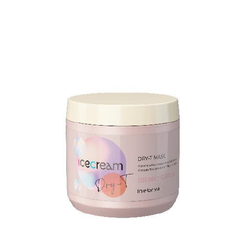 Inebrya „Inebrya Ice Cream Dry-T“ kaukė (sausiems, garbanotiems ir chemiškai paveiktiems plaukams)