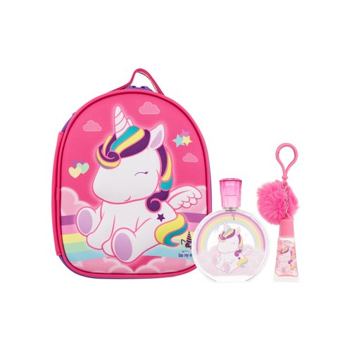 FRAGRANCES FOR CHILDREN Eau My Unicorn dovanų rinkinys EDT 100ml, Lūpų Blizgesys 7ml, Pakabukas ir Kosmetinė