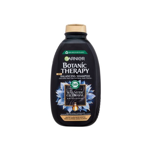 GARNIER Botanic Therapy Magnetic Charcoal & Black Seed Oil šampūnas (riebiems plaukams su sausais galiukais)