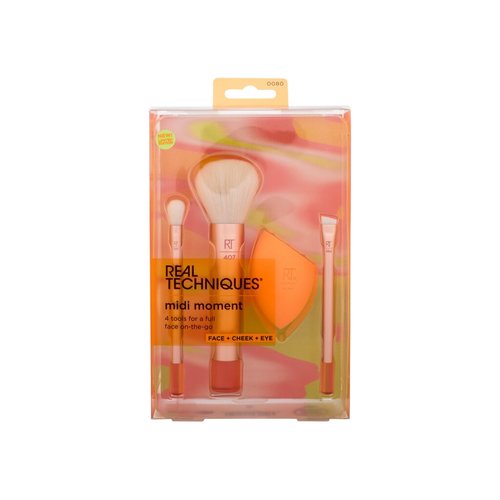 Real Techniques Midi Moment Brush + Sponge Set - Applicator Set 1.0pcs