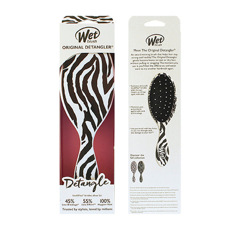 Drėgnas šepetys Original Detangler Safari Zebra