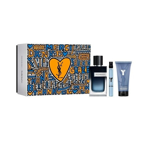 Yves Saint Laurent Y Eau de Parfum Gift set EDP 100 ml, shower gel 50 ml and miniature EDP 10 ml
