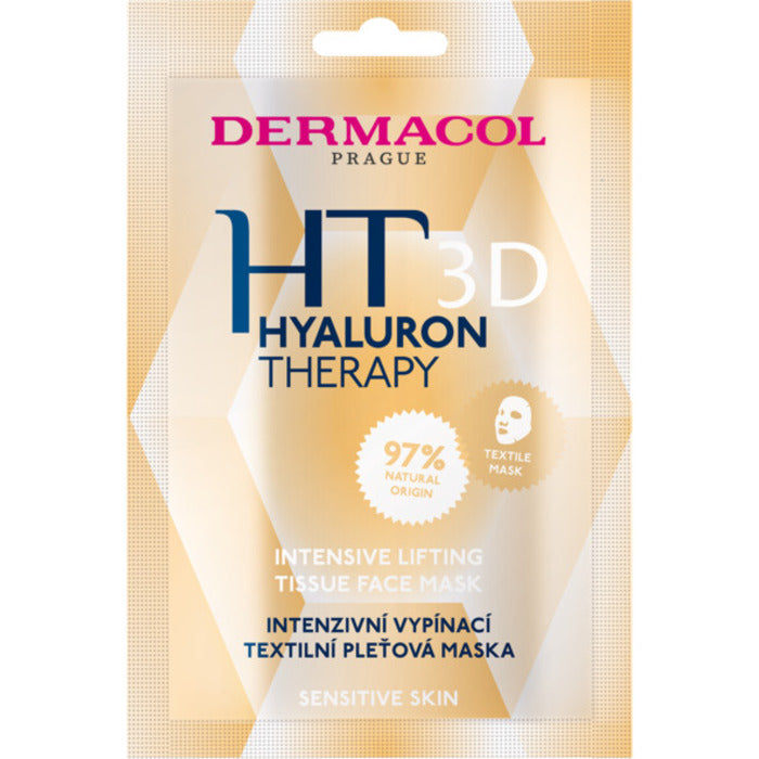Dermacol 3D Hyaluron Therapy Intensive Lifting veido kaukė su nulupama medžiaga