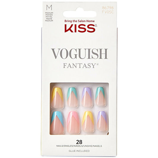 Kiss My Face Voguish Fantasy Nails Disco Ball ( 28 pcs )
