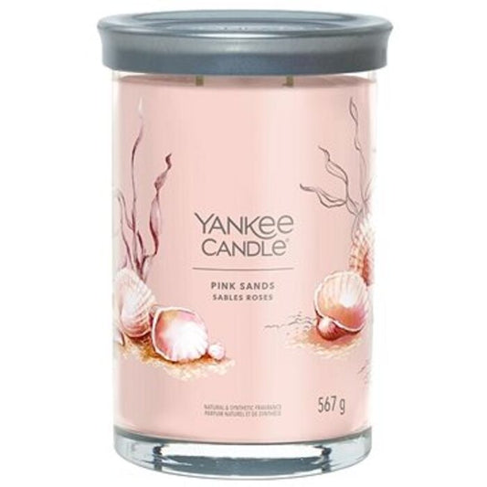 Yankee Candle „Pink Sands Signature“ žvakė stiklinėje (rožinio smėlio spalvos)
