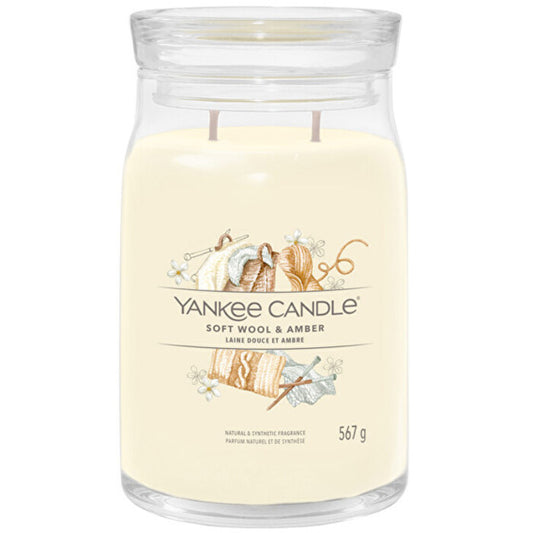 Yankee Candle Švelnios vilnos ir gintaro firminė žvakė (švelni vilna ir gintaras)