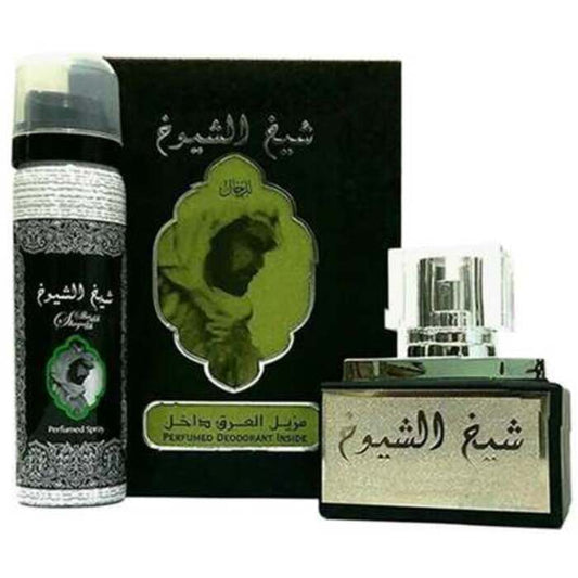 Lattafa Perfumes Sheikh Al Shuyukh dovanų rinkinys EDP 50 ml ir dezodorantas 50 ml