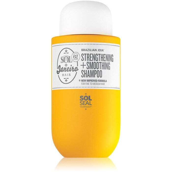 Sol De Janeiro Brazilian Joia™ stiprinamasis ir glotninamasis šampūnas – šampūnas pažeistiems plaukams glotninti ir atkurti.