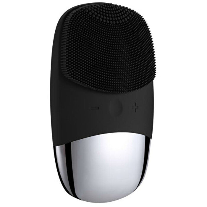 Palsar 7 plokščias silikoninis odos valymo šepetėlis (juodas)